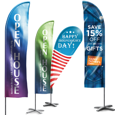 Custom printed flags, flag banners & feather flags