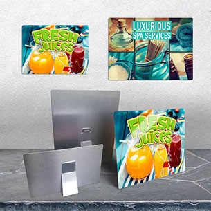 Aluminum prints create a unique metal sign product