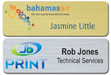 Custom printed name tags