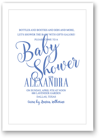 Raised letter invitations - Premium announcements & envelopes