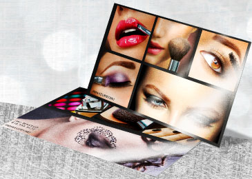 Elegant shimmer metallic pearl business cards!